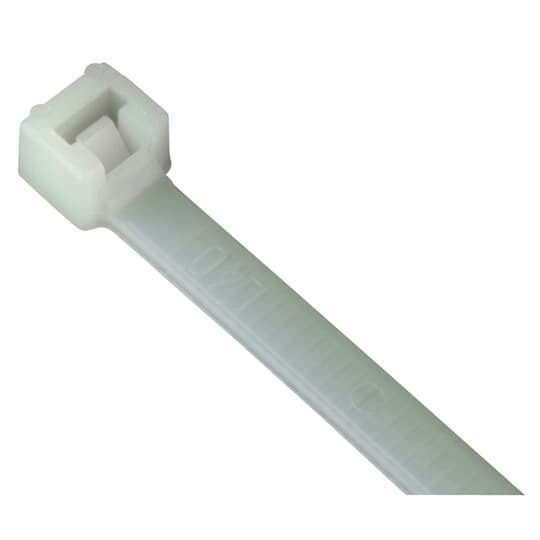 L-11-50-9-C Catamount 50 Series 1-Piece Standard Cable Tie, 11.1 in L x 0.18 in W x 0.05 in THK, Nylon/Polyamide 6.6, Natural