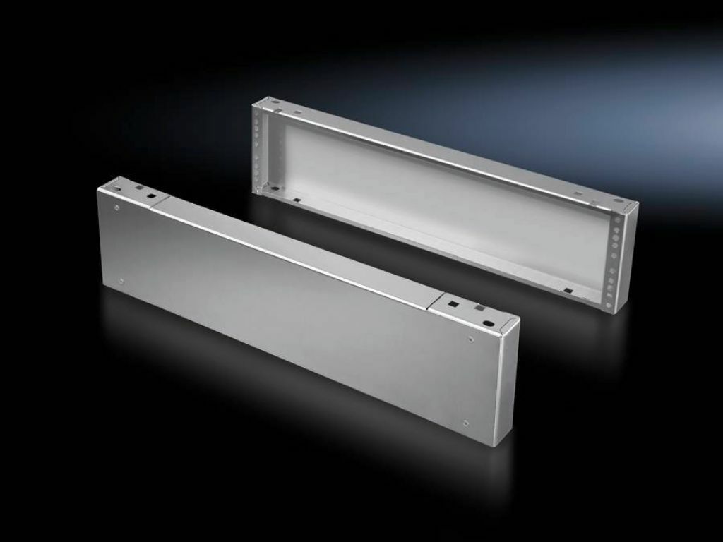 8702800 Front/Rear Base/Plinth Component, 7.9 in H, For Use With TS 8, SE Series 31 in W Enclosure, Stainless Steel