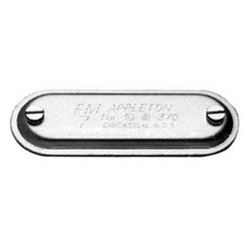 270SA Wedge-Lok Blank Clip Cover, 3/4 in Hub, For Use With Form 7 UNILETS Conduit Outlet Body, Stamped Aluminum, Natural