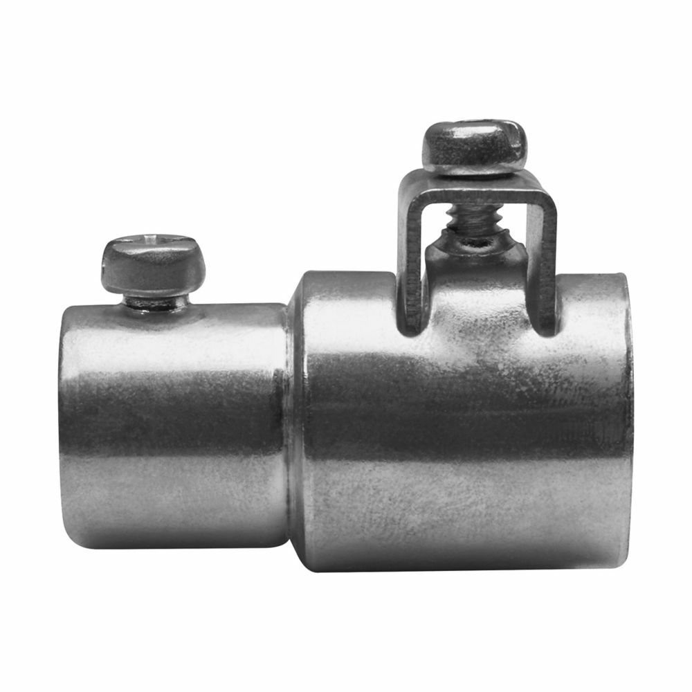 ACCSS50 Set Screw EMT to Saddle Clamp AC/MC/FMC Combination Coupling, 1/2 in, For Use With EMT Conduit, Steel, Electro-Plated Zinc
