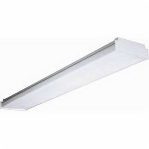 WS-2A-U Metalux WS Series Specification Grade Replacement Lens, (2) Lamps T8 Lamp, 32 W Fixture, 120/277 VAC, Baked White Enamel Housing