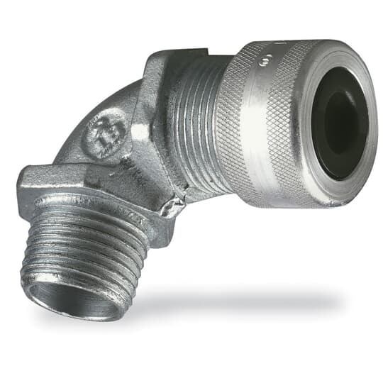 4960AL T&B Ranger Liquidtight Strain Relief Cord Connector, 1/2 in Trade, 1/8 to 3/8 in Cable Openings, Aluminum