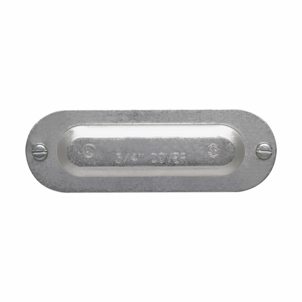 250 Condulet 5 Series Cover, 3/4 in Hub, For Use With Condulet Rigid/IMC/EMT Bodies, Aluminum, Epoxy Powder Coated