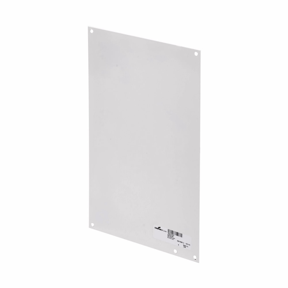 AW1614P Flat Solid Enclosure Panel, 12.87 in W x 14.87 in H, Steel, White