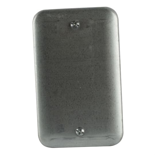 68-C-1 Steel City Blank Utility Box Cover, 4-1/8 in L x 2-1/2 in W, Steel