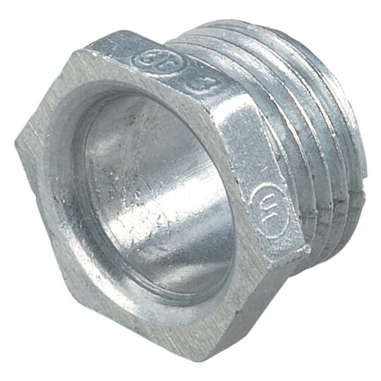 HA-202 Steel City Conduit Nipple With Non-Insulated Throat, 3/4 in, For Use With Rigid/IMC Conduits, Die Cast Zinc