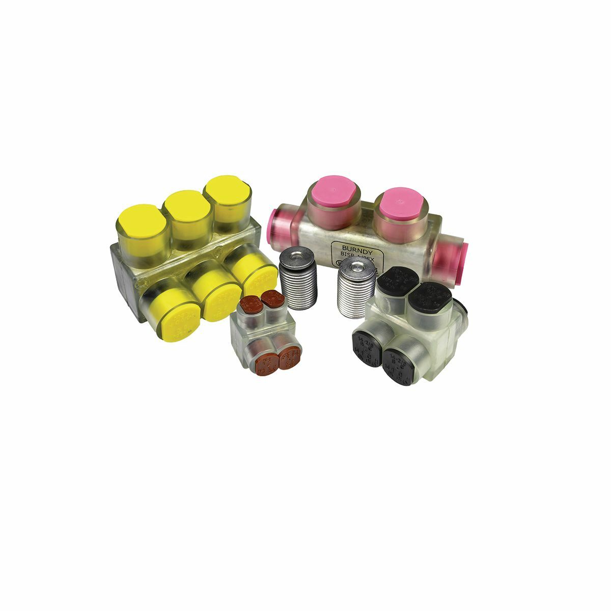 BIT2/0FX Type 3A Bit Insulated Multi-Tap Connector, 14 to 2/0 AWG, 14 to 1 AWG Aluminum/Copper/Stranded Conductor, Aluminum