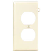 PSE8-T Combination Sectional Duplex Receptacle Wall Plate, 1 Gangs, Thermoplastic, Light Almond