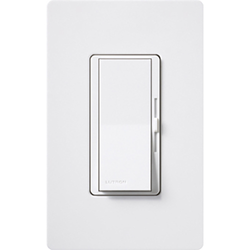 DVTV-WH Diva 0-10V Dimmer Switch, 30 mA sink, 24V, 1 Pole/3-Way, Power Pack Required for 120V, Switching, White
