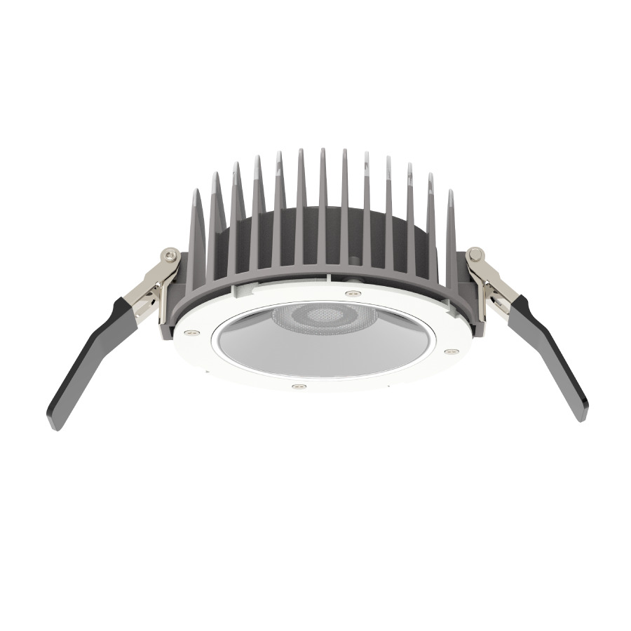 HA6 Dimmable Recessed Downlight, LED Lamp, 18 W Fixture, 120 V