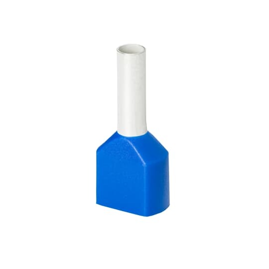 F8009 Sta-Kon Insulated Wire Ferrule, 14 AWG Stranded Copper Conductor, 0.787 in L, Copper, Blue