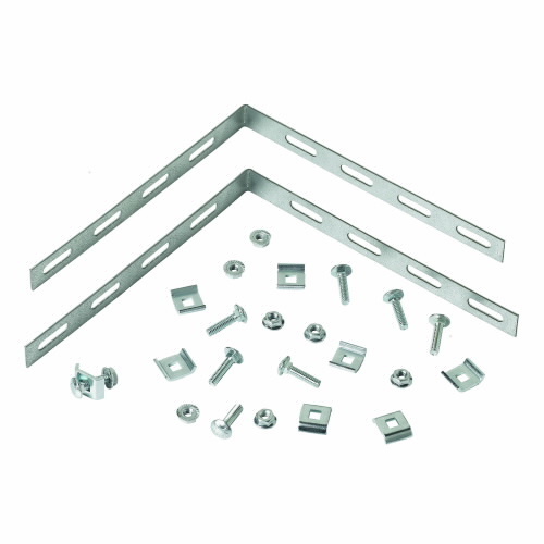 Flextray accessory kit, Steel, Black powdercoat, 90 degree kit