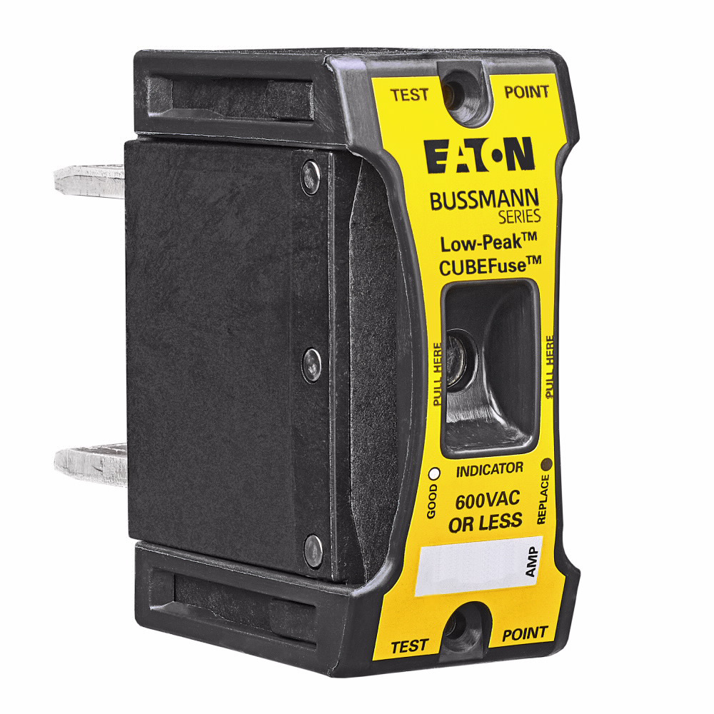 Eaton Bussmann series TCF fuse, 175 A, 60 Hz, 50 Hz, Dual, Class CF, Black, With Indicator, Blade end, Time delay,Class CF, 200 kAIC, Glass filled PES, Standard, 1, 600 V, TCFH200N, CCP2-3-200CF