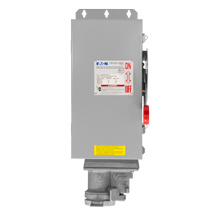 WSRD3352CH Arktite Grounding Style 2 Fusible Interlocked Receptacle With Enclosed Safety Disconnect Switch, Solid Door, 480/600 VAC, 30 A, 4 Poles, 3 Wires, Gray/Natural