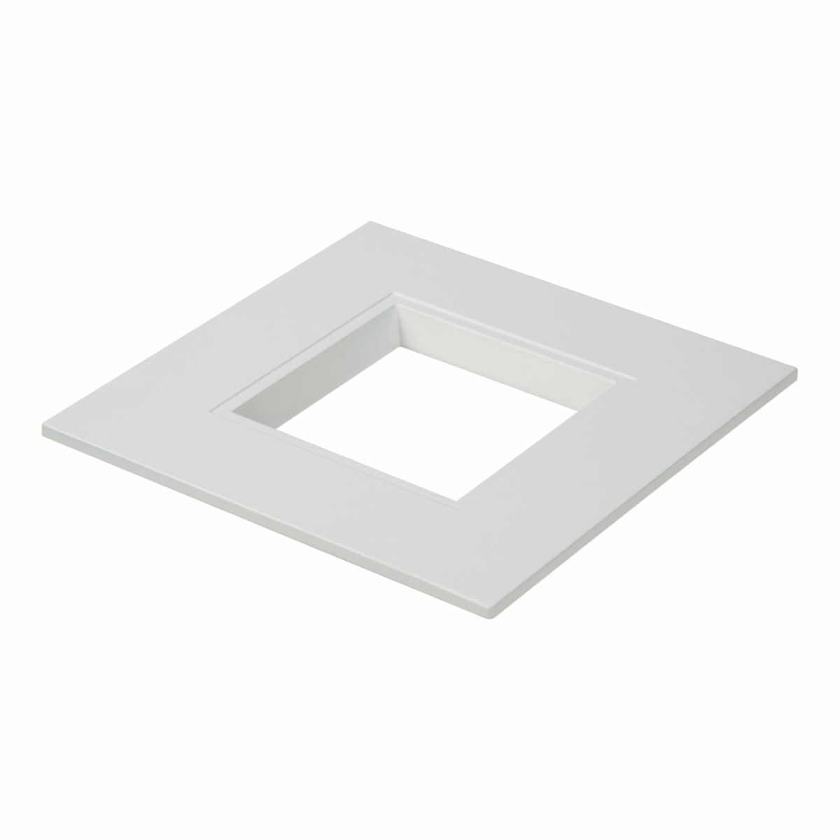 RSQ4TRMMW Halo Square Recessed Lighting Trim, LED Lamp, For Use With RSQ4 4 in Square All Purpose LED Retrofit Module, Die Cast Aluminum