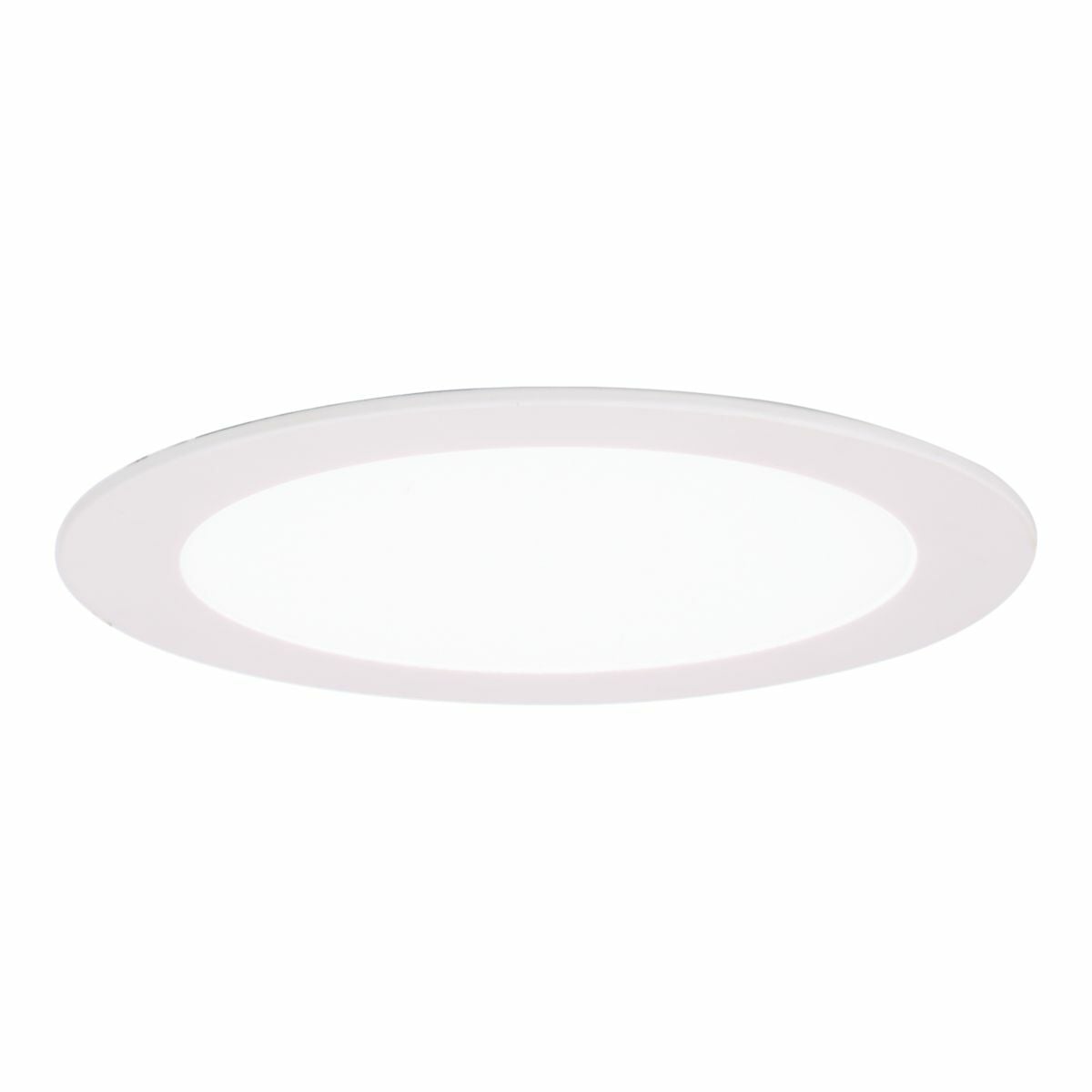 HLB6ROTMW Halo HLB6 Oversized Round Designer Trim, 4 in Dia Inside x 6.7 in Dia Outside, LED Lamp, For Use With HLB6 Series 6 in LED Lens Downlight, Die Cast Aluminum