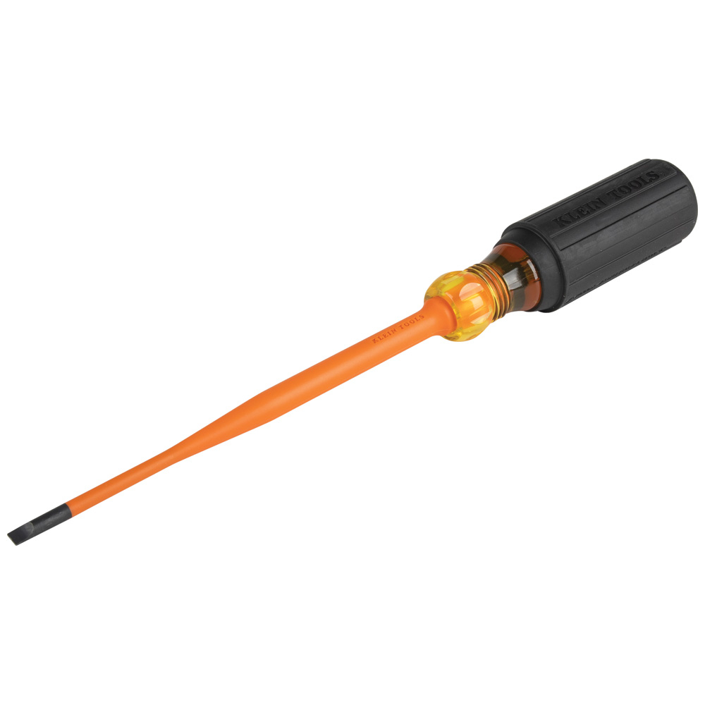 6916INS Slim-Tip Screwdriver, 3/16 in Cabinet Point, 10.31 in OAL, Rubber Handle, ASTM F-1505-16, IEC 60900:2018