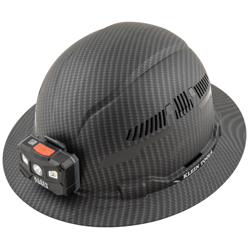 60347 KARBN Full Brim Premium Vented Hard Hat, 6-1/2 in Fits Mini Hat, 8 in Fits Max Hat, ABS/Polycarbonate, 4-Point Suspension, ANSI Electrical Class Rating: Class C, ANSI Impact Rating: ANSI Z89.1-2014, Ratchet with Pivot Adjustment