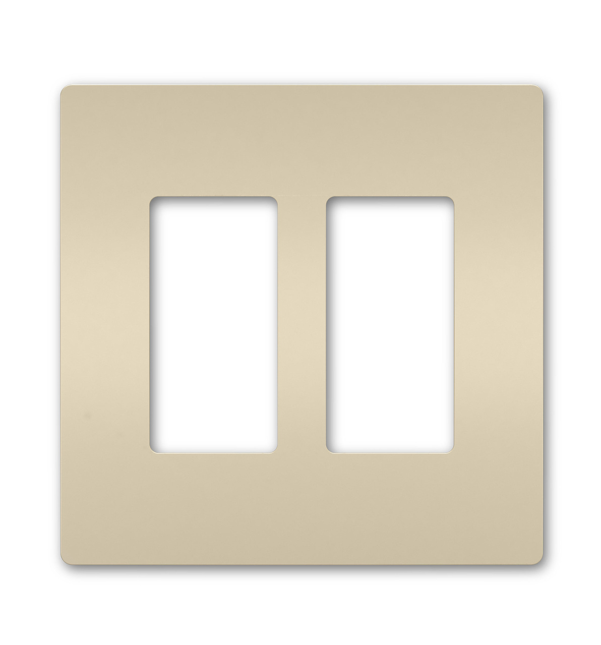 RWP262LA radiant 2-Gang Screwless Wall Plate, Light Almond