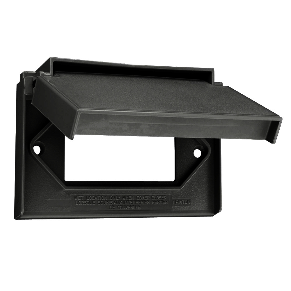 4996-E Decora Self-Closing Weatherproof Cover Plate, Decora/GFCI Receptacle/Lift Lid Cover, Polycarbonate