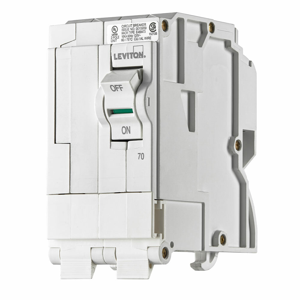 LB270 AFCI/GFCI Basic Standard Branch Circuit Breaker, 120/240 V AC, 70 A, 10 kA Interrupt, 2 Poles