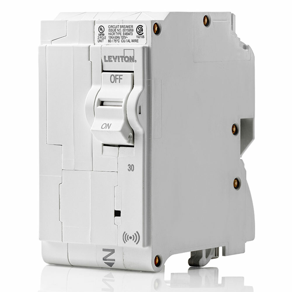LB230-S Smart Standard Branch Circuit Breaker, 120/240 V AC, 30 A, 10 kA Interrupt, 2 Poles, Magnetic Trip