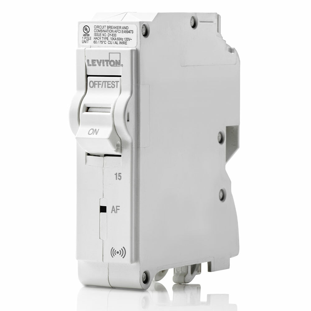 LB115-AS Smart AFCI Branch Circuit Breaker, 120 V AC, 15 A, 10 kA Interrupt, 1 Poles, Magnetic Trip