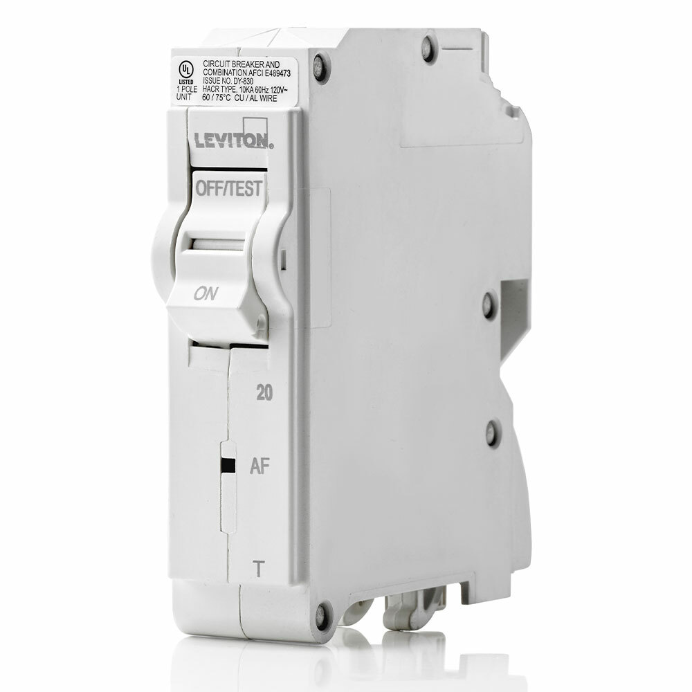 LB120-AFT AFCI Circuit Breaker, 120 V AC, 20 A, 10 kA Interrupt, 1 Pole, Thermal Magnetic Trip