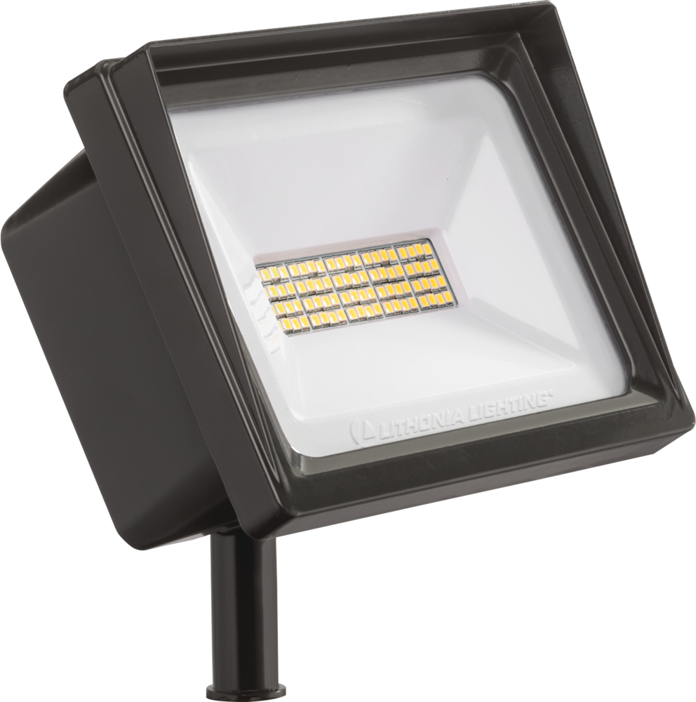 QTE LED P2 40K 120 THK DDB M6 QTE Rectangular Floodlight, LED Lamp, 40 W Fixture, 120 V AC, Dark Bronze Housing