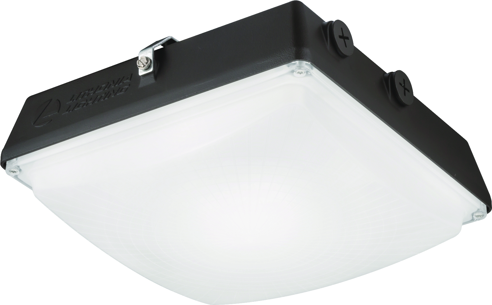 CNY LED P1 40K MVOLT DDB M4 CNY Square Canopy Lighting, 35 W Fixture, 120 to 277 VAC, Dark Bronze Housing