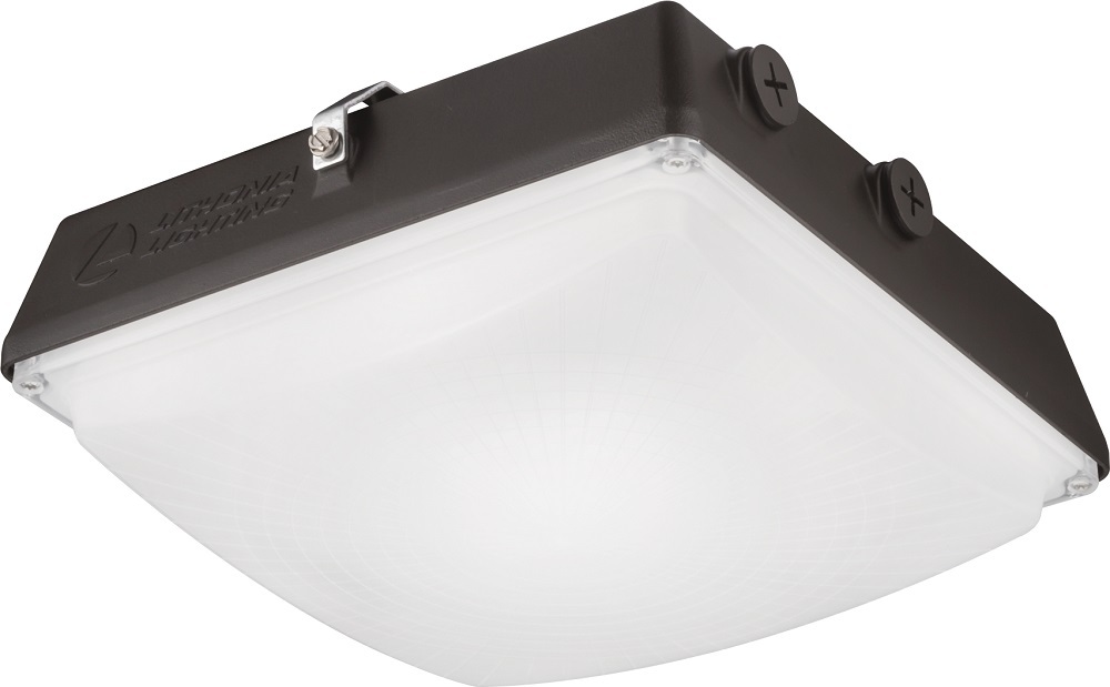 CNY LED P1 50K MVOLT DDB M4 CNY Square Canopy Lighting, 35 W Fixture, 120 to 277 VAC, Gloss Dark Bronze Housing