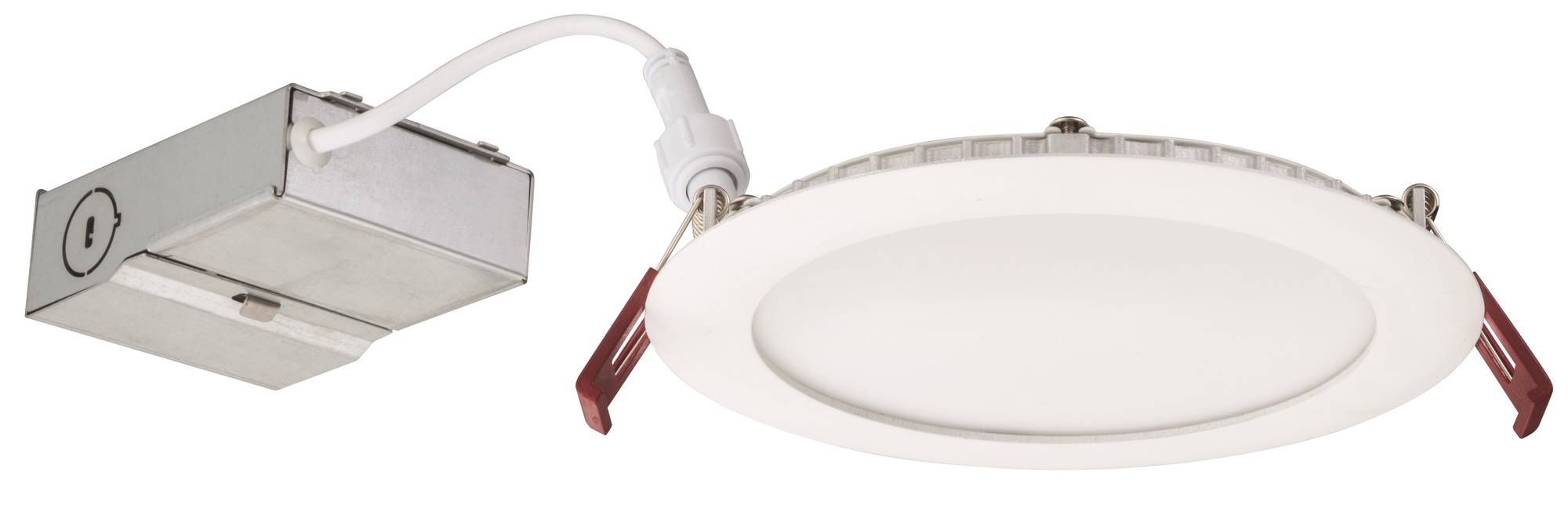 WF6 LED 30K40K50K MVOLT 90CRI MW M6 WF6 Dimmable Adjustable Round Downlight, LED Lamp, 14 W Fixture, 6 in Ceiling Opening, 120 to 277 V, Die Cast Aluminum Housing