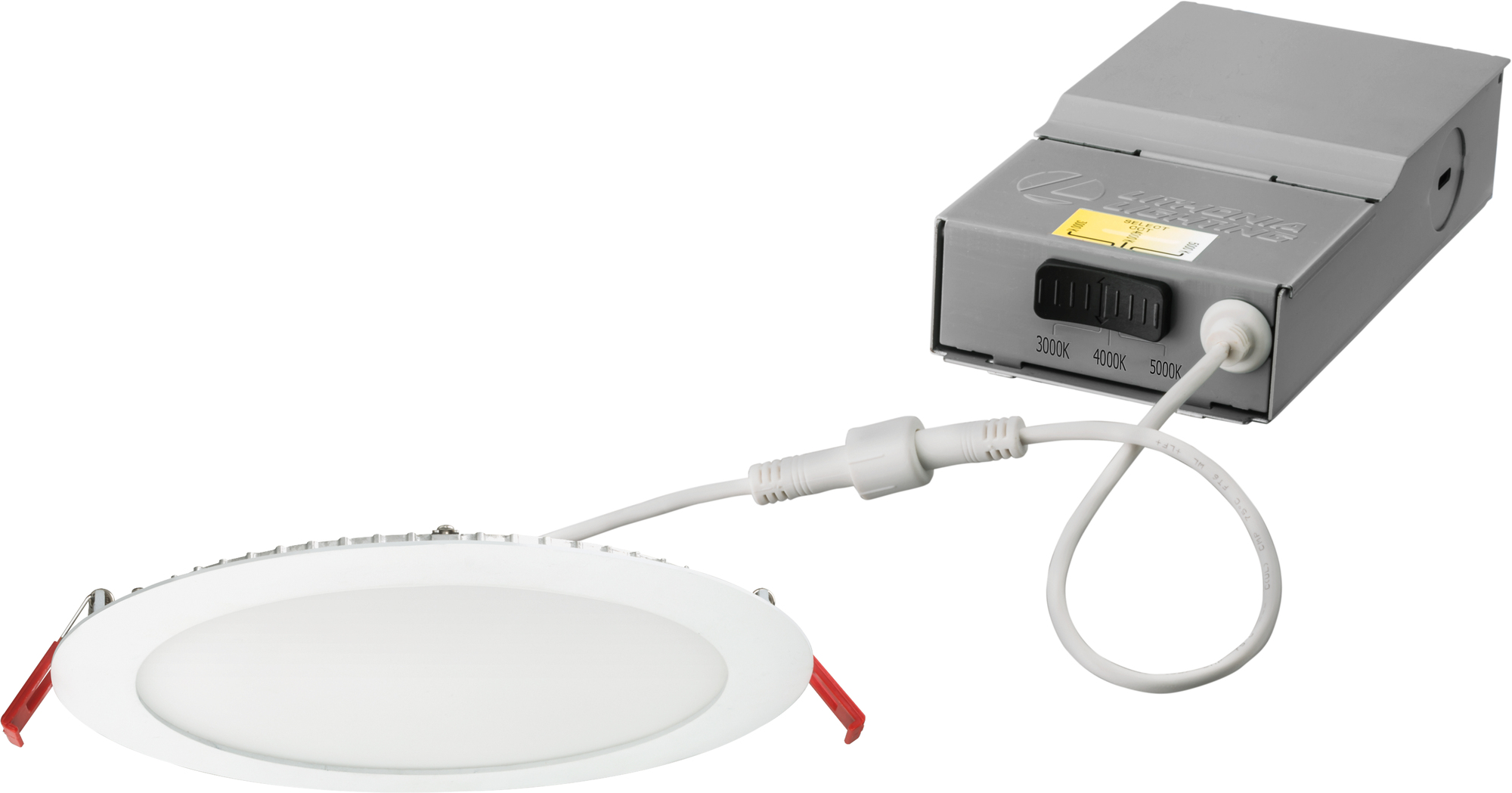 WF8 LED 30K40K50K MVOLT 90CRI MW M6 WF8 Dimmable Downlight, LED Lamp, 21 W Fixture, 8 in Ceiling Opening, 120 to 277 V, Die Cast Aluminum Housing