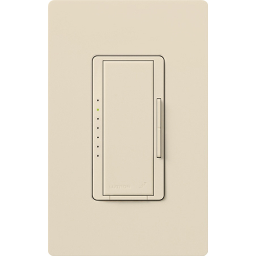 RRD-6ND-LA Maestro RF Dimmer for RA2 Select or RA3 Systems,150W LED/600VA MLV,1 Pole/Multi-Location, Neutral Required,120V, Light Almond
