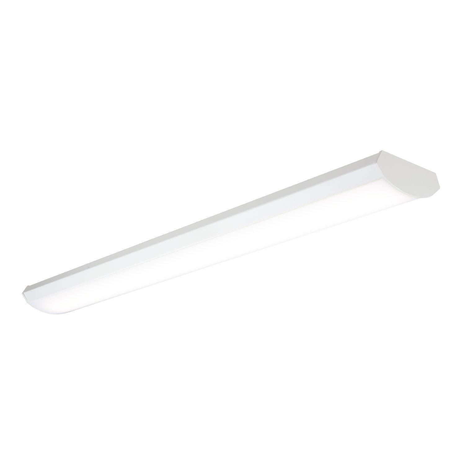4WPLD3140R9 Metalux WPLD Low Profile AP Wraparound, (1) Lamps Lamp, 37 W Fixture, 120 V AC, Baked White Enamel Housing