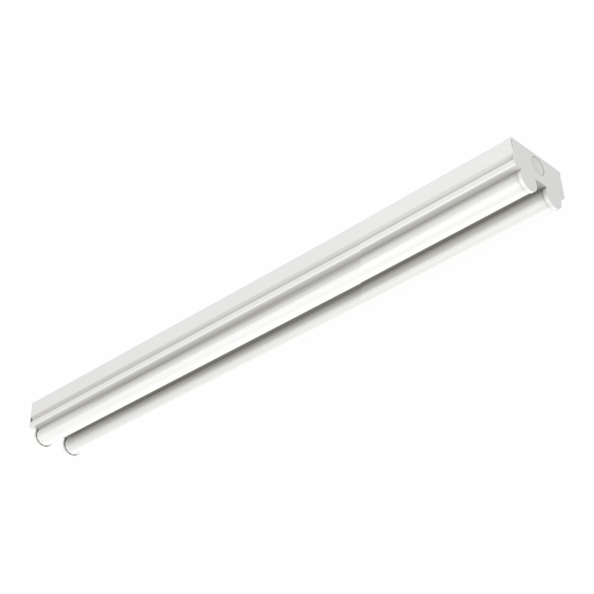8ST2L8050R Metalux ST Series Double Lens Linear Striplight, (2) Lamps LED Lamp, 81 W Fixture, 120 to 277 V AC, White Powder Coated Housing
