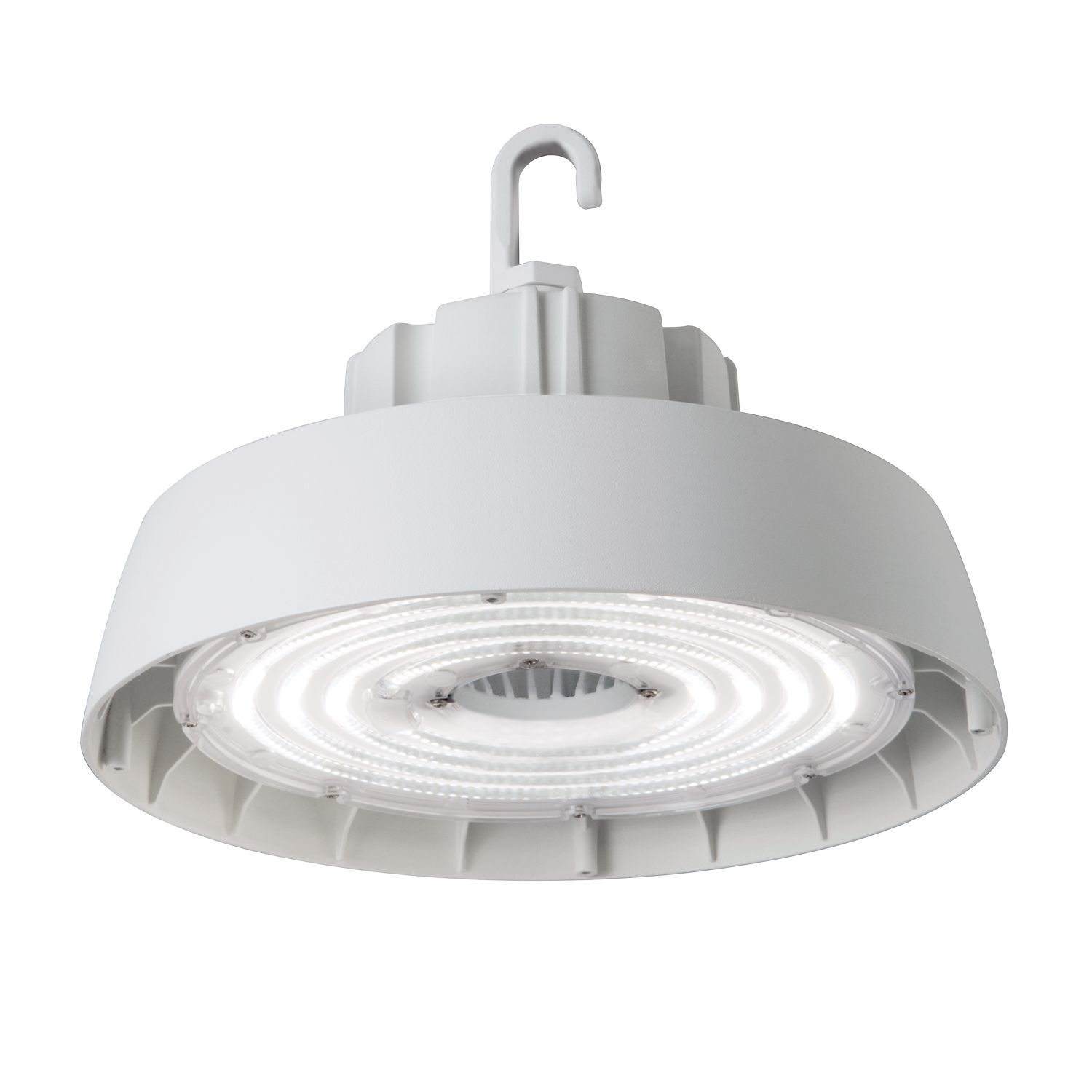 UHB-24-UNV-L840-CD-U Metalux UHB Round High Bay Fixture, (1) Lamps Lamp, 197 W Fixture, 120 to 277 V, White Polyester Powder Coated Housing