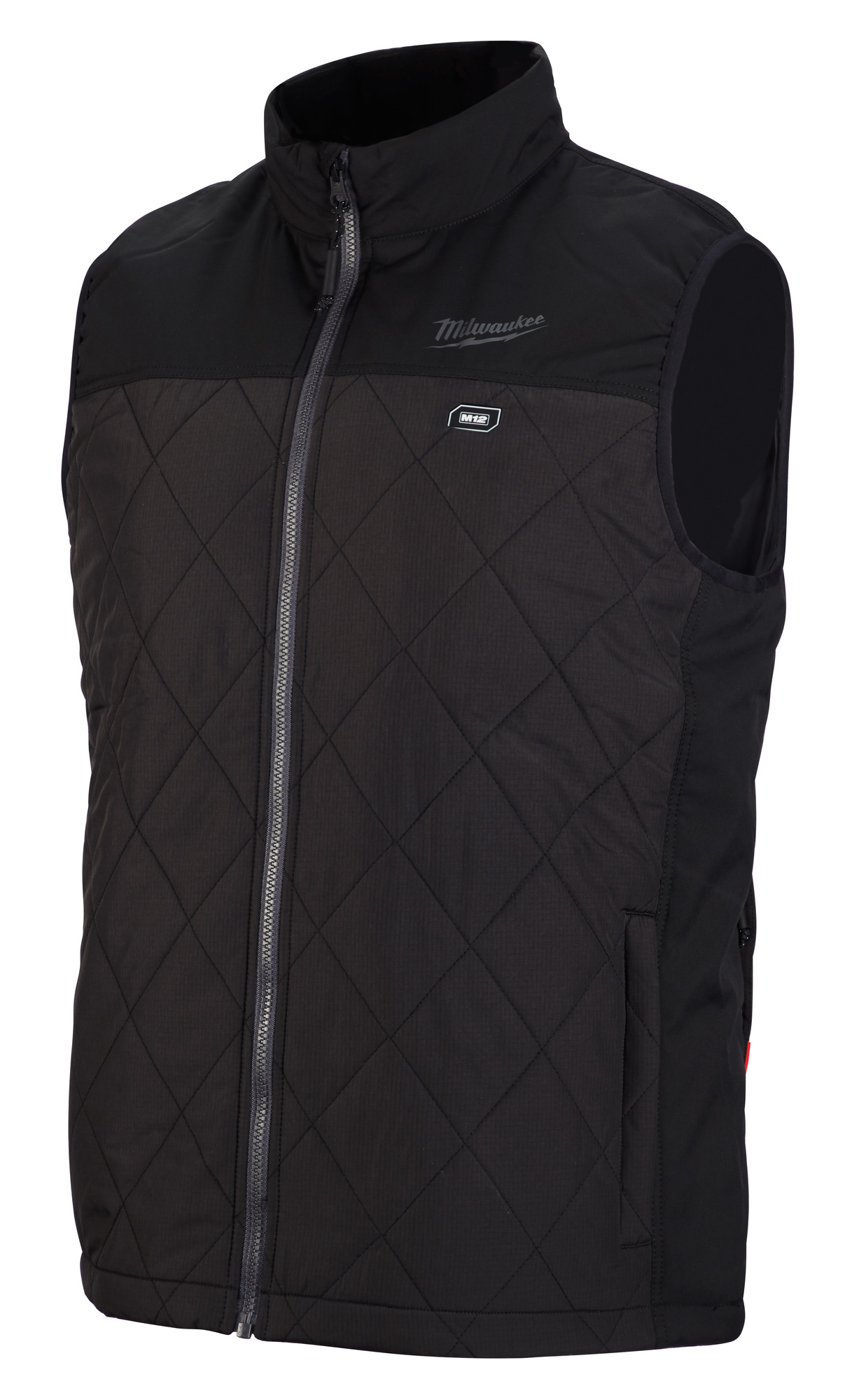 303B-21L M12 Insulated Heated Vest Kit, L, Black, Polyester, 42 to 44 in Chest, Resists: Water and Wind