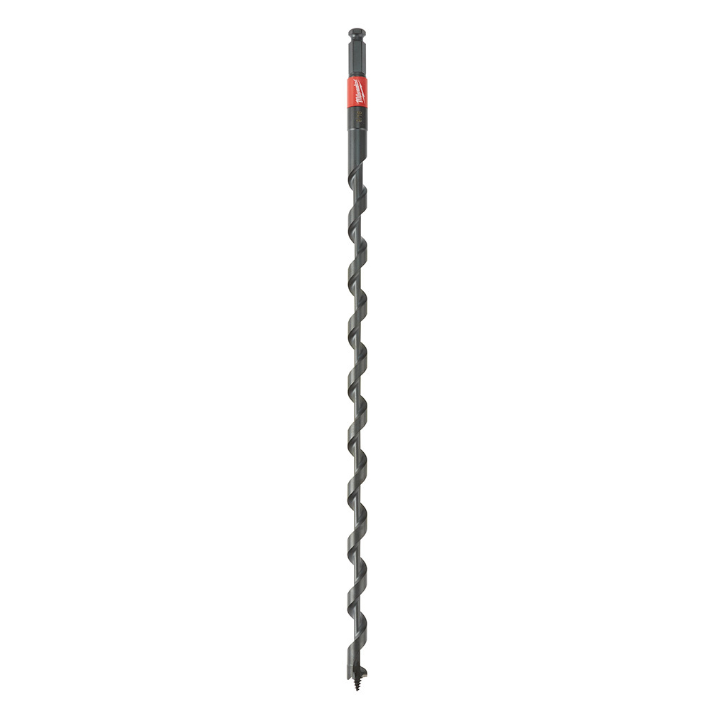 48-13-6702 Shockwave Impact Auger Bit, 1/2 in Dia, 18 in OAL, Wide Flute, 7/16 in Shank