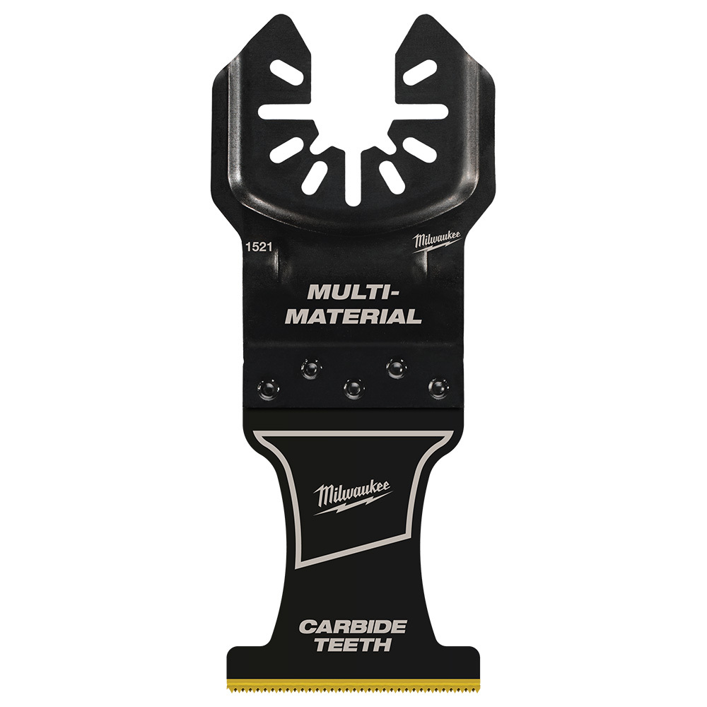 49-25-1521 OPEN-LOK 1-Piece Blade, For Use With Oscillating Multi-Tool, 1-3/8 in Cutting Width, 1-5/8 in Max Plunge Cut Depth, Carbide