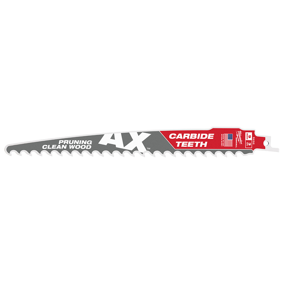48-00-5232 AX 27-Teeth Reciprocating Saw Blade, 9 in L, 3, Universal Tang