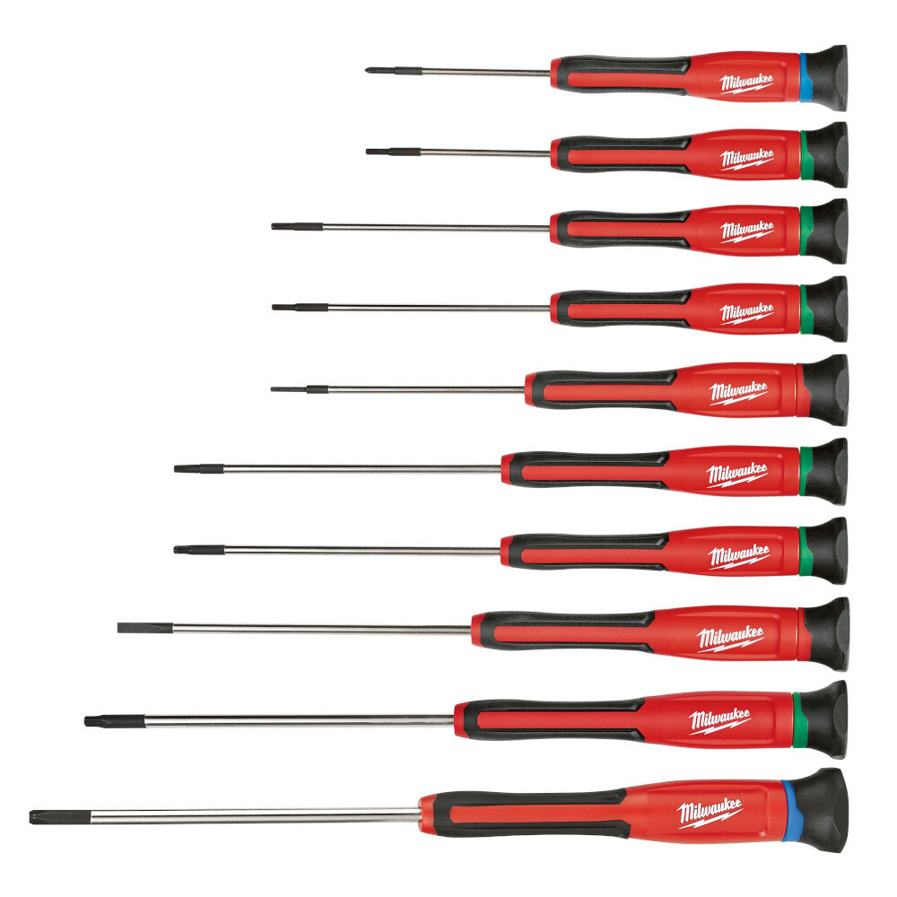 48-22-2612 Precision Screwdriver Kit, 10 Pieces, Plastic/Steel