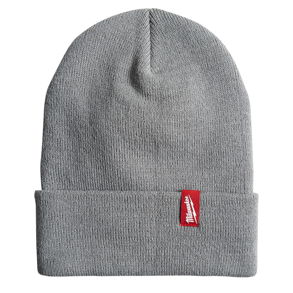 506G Cuffed Beanie, Universal, 11 in L x 9.05 in W x 1 in H Head, Gray, 100% Acrylic