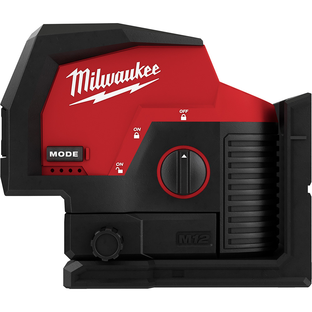 3622-20 M12 Automatic Cordless Self Leveling Cross Line and Plumb Points Laser, 125 ft Measuring, +/- 1/8 in at 33 ft Accuracy, 12 V, Li-Ion Battery, Reinforced Nylon Housing