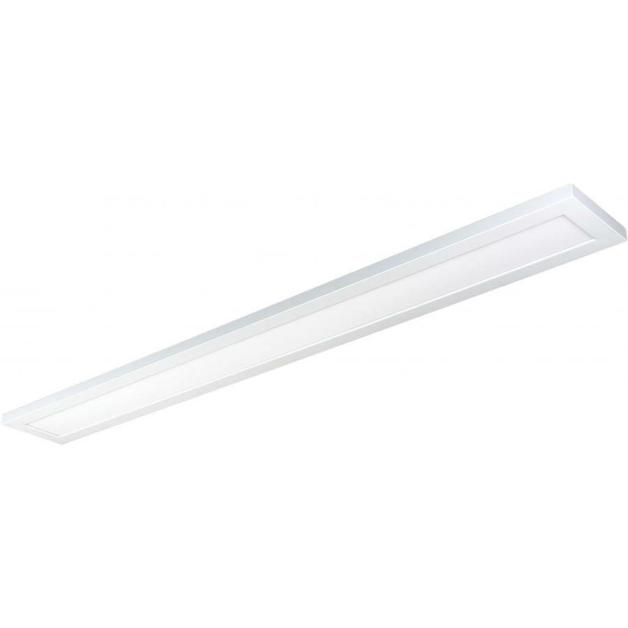 62-1157 Nuvo Blink Plus Flat Panel Low Profile Module Utility Surface Mount Fixture, (1) Lamp, 40 W Fixture, 120-277 VAC, White Housing