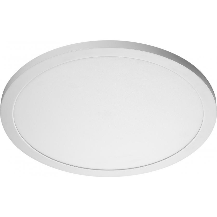 62-1292 Nuvo Blink Plus Flat Panel Dimmable Round Utility Flush Mount Fixture, (1) Lamp, 277 VAC