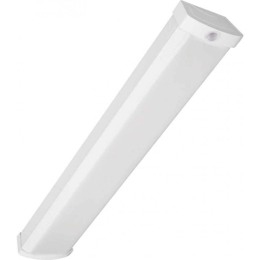 65-1095 Nuvo Signature Non-Dimmable Rectangular Utility LED Ceiling Wrap Fixture With Motion Sensor, (1) Lamp, 120 to 277 V AC, White Housing