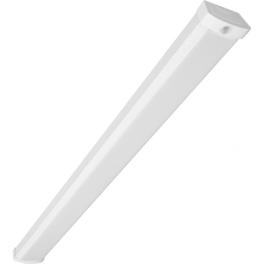 65-1096 Nuvo Signature Non-Dimmable Rectangular Utility LED Ceiling Wrap Fixture With Motion Sensor, (1) Lamp, 120 to 277 V AC, White Housing