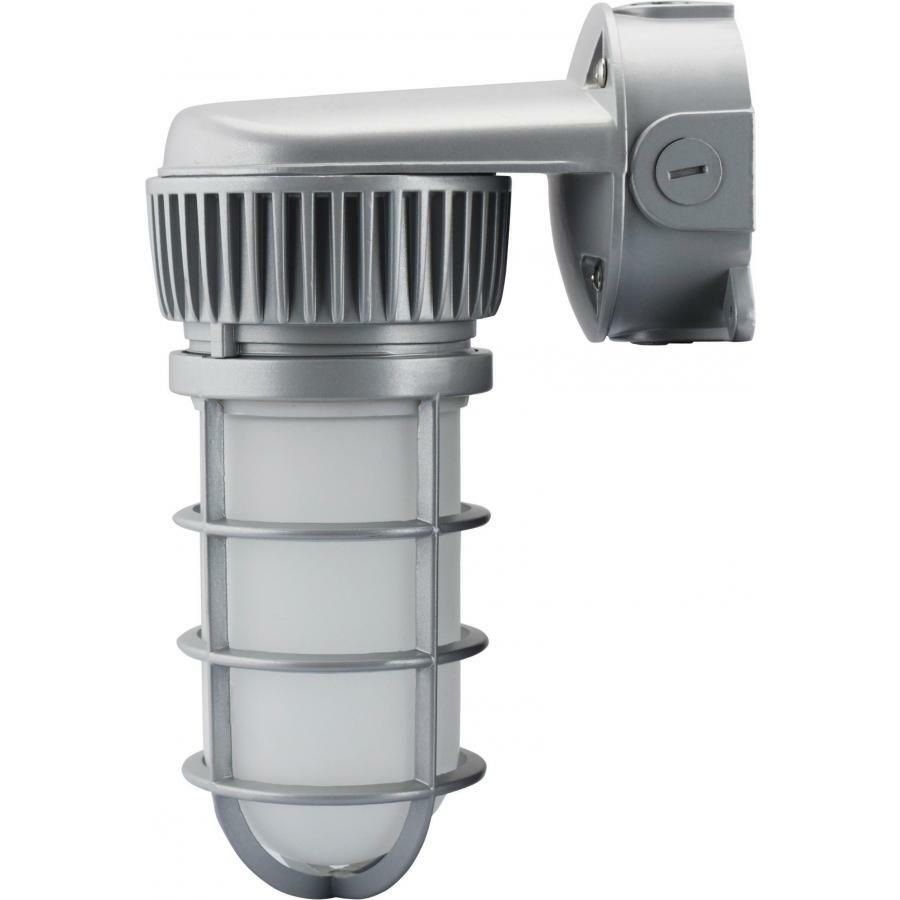 65-224 Nuvo Non-Dimmable Vapor Proof Light Fixture, (1) Lamp, 100 to 277 V, Silver Housing
