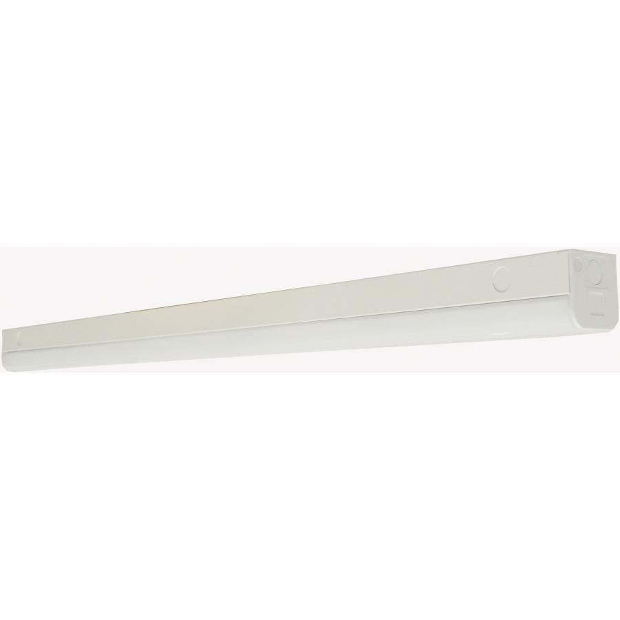 65-1122 Nuvo Dimmable Rectangular Slim Strip Light With Knockout, (1) LED Lamp, 120 to 277 V AC, White Housing